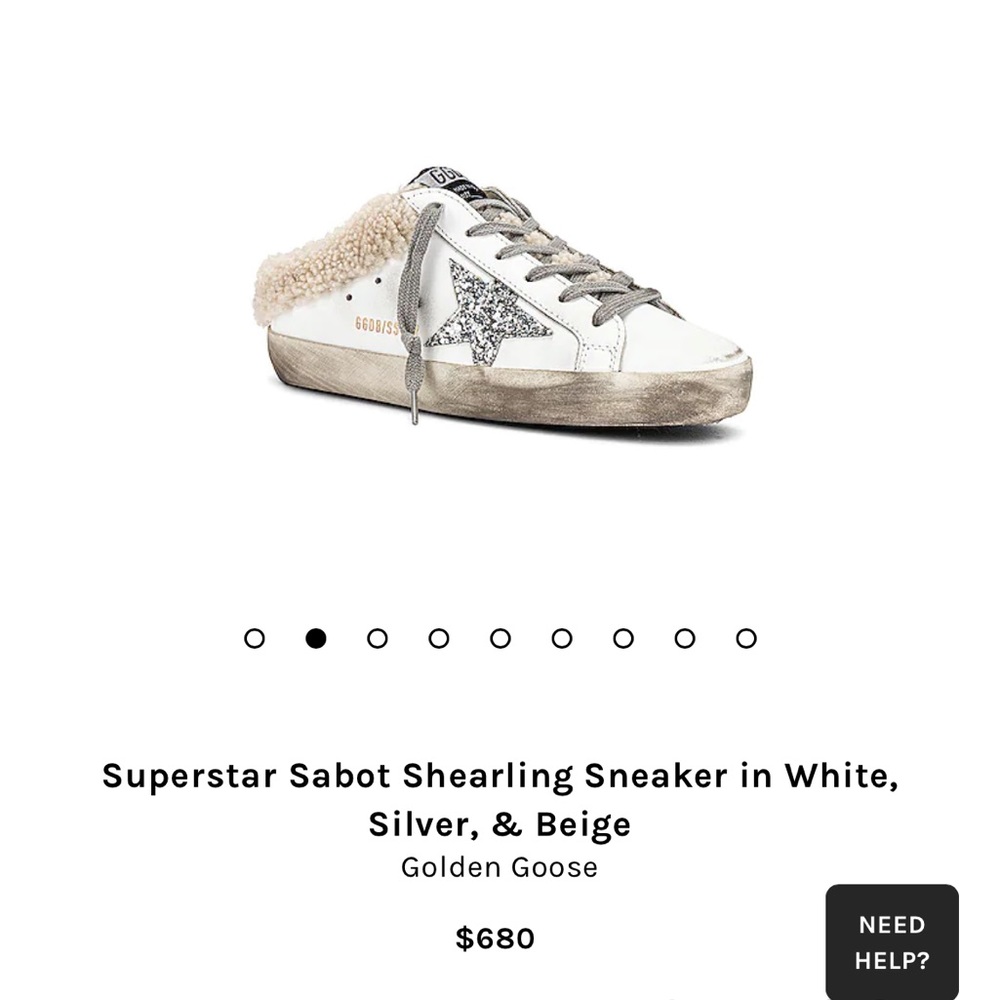 Golden goose. Size 38. Paid 680 plus tax. Total 720. Worn once. Asking $500